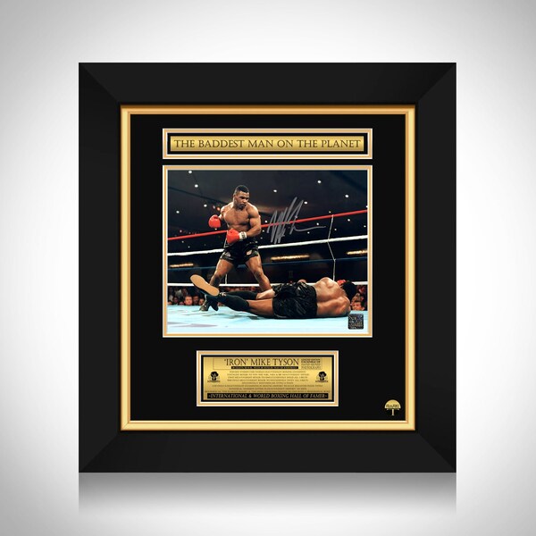 Mike Tyson Baddest Man on the Planet Photo Limited Signature Edition Custom Frame