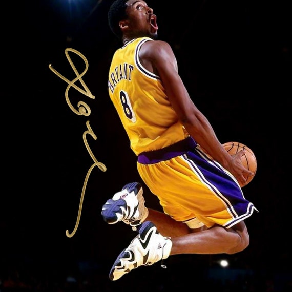 G111 Kobe Bryant LA Lakers Buzzer Beater Basketball 8x10 11x14