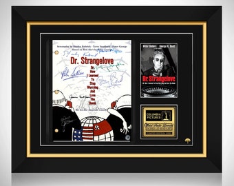 Dr. Strangelove or: How I Learned To Stop Worrying And Love The Bomb Script Limited Signature Edition Custom frame