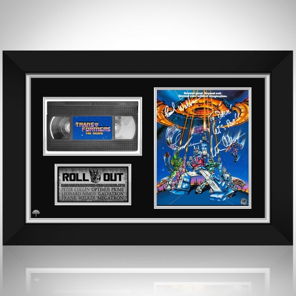 Transformers The Movie 1986 Photo & VHS Limited Signature Edition Custom Frame