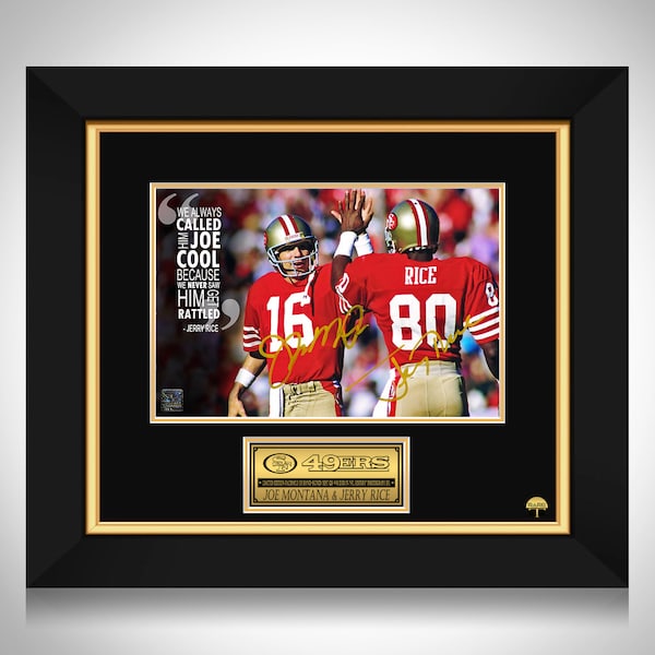 Joe Montana & Jerry Rice San Francisco 49ers Icons Fotorahmen in limitierter Signature Edition