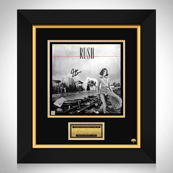 RUSH Permanent Waves LP Cover Limited Signature Edition Custom Frame