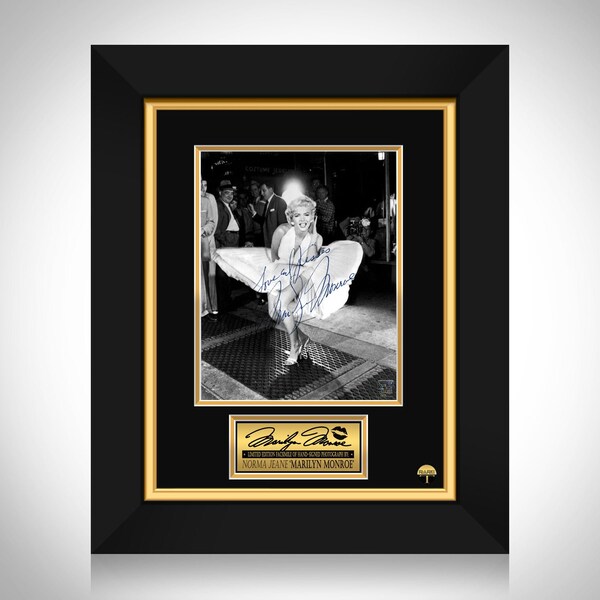 Marilyn Monroe Dress Icon Photo Limitowana edycja podpisu Niestandardowa ramka