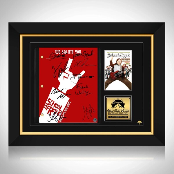 School of Rock Transcript Limited Signature Edition Custom Frame