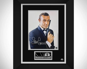 Sean Connery James Bond Memorial Photo Limited Signature Editioniion Cornice personalizzata con licenza