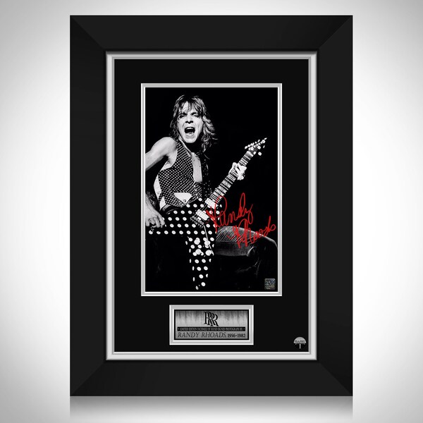 Randy Rhoads Memorial Photo Limited Signature Edition Custom Frame