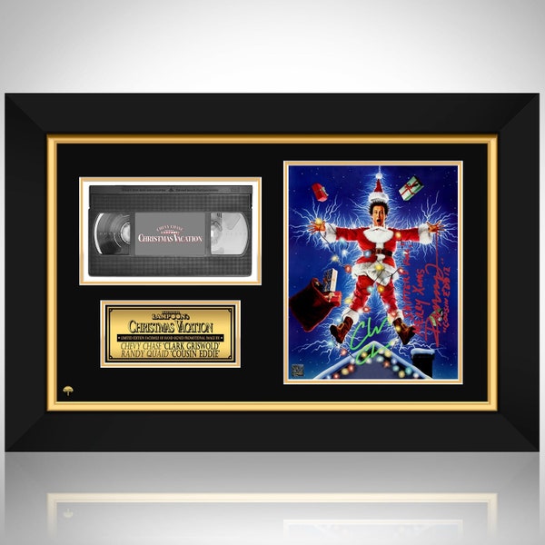 Nation Lampoons Christmas Vacation Photo & VHS Limited Signature Edition Custom Frame