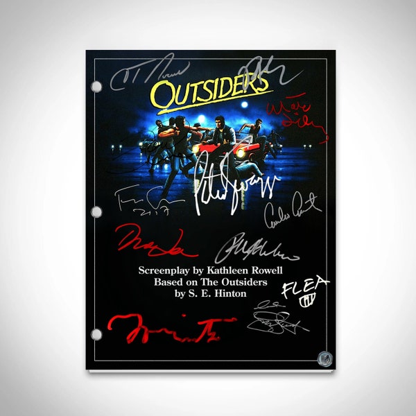 The Outsiders Movie Script Limited Signature Edition