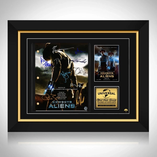 Cowboy & Aliens Script Limited Signature Edition Custom frame