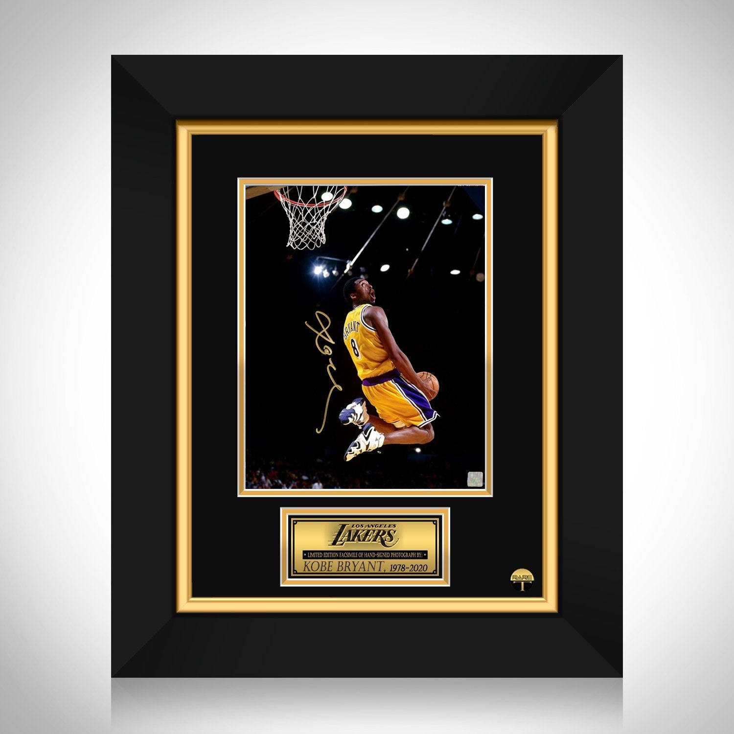 Kobe Bryant Framed #8 Jersey with Autographed Card - Art of the Game