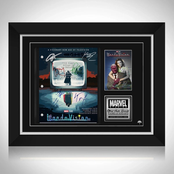 WandaVision Movie Script Limited Signature Edition Custom Frame