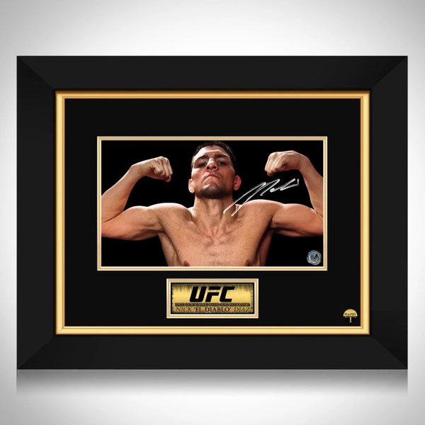 Nick Diaz Photo Limited Signature Edition Custom Frame