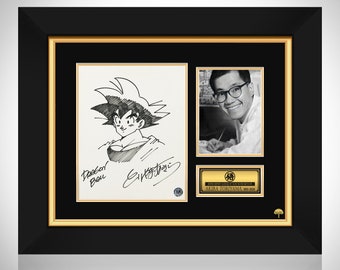 Akira Toriyama Memorial Goku Sketch Edición de firma limitada Marco personalizado