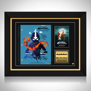 Avatar The Last Airbender (2005) Animation Series Script Limited Signature Edition Custom Frame