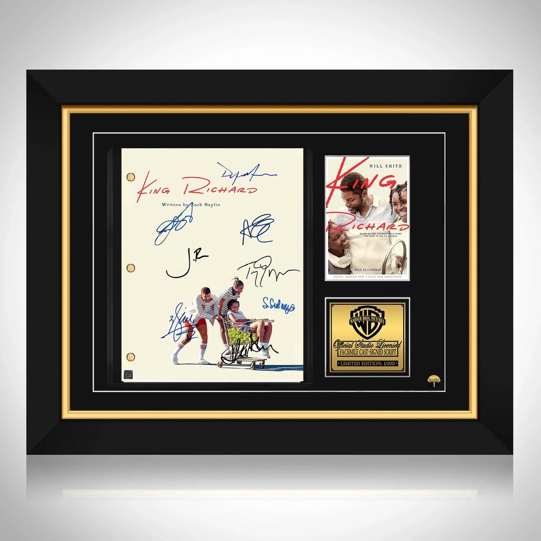 King Richard Script Limited Signature Edition Custom Frame - Etsy