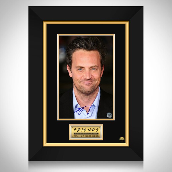 Friends Matthew Perry Memorial Photo Limited Signature Edition Custom Frame