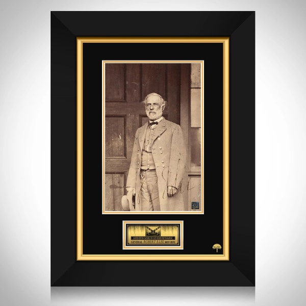 General Robert E. Lee Vintage Photo Limited Signature Edition Custom Frame