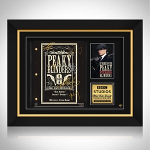 Peaky Blinders TV Series Script Limited Signature Edition Custom Frame