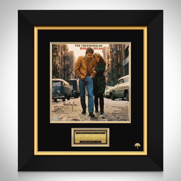 Bob Dylan The Freewheelin LP Cover Limited Signature Edition Custom Frame