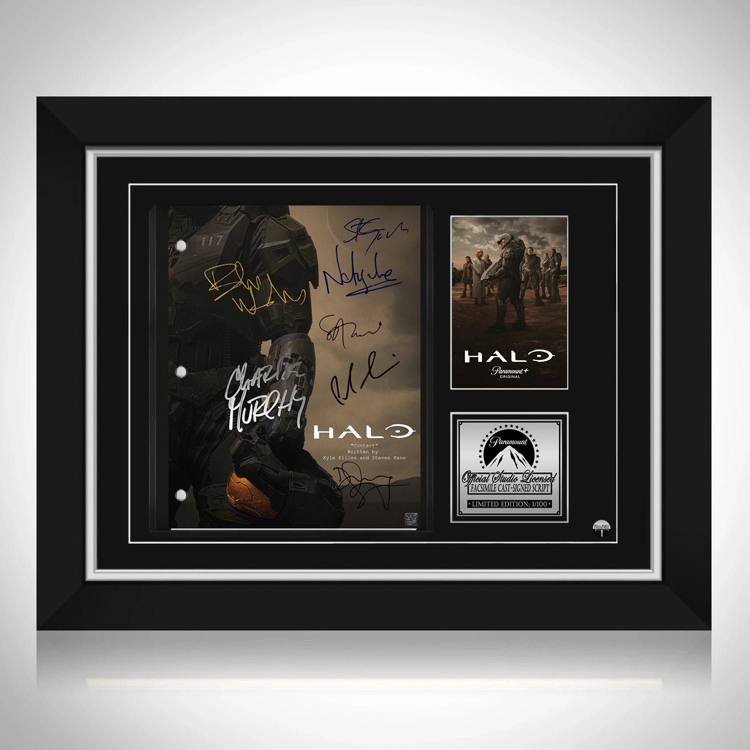 Pablo Schreiber signed Halo the Series poster photo cast x9