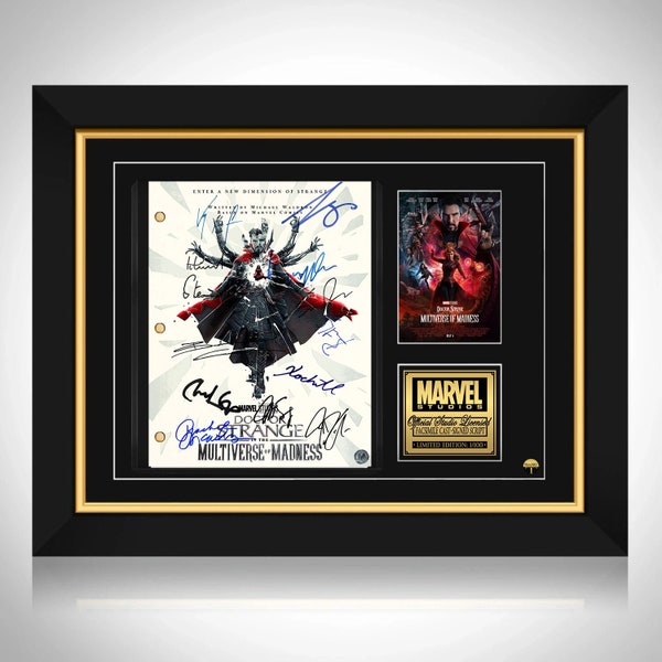 Doctor Strange in the Multiverse of Madness Script Limited Signature Edition Custom frame