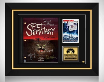 Pet Sematary 1989 Script Limited Signature Edition Custom frame