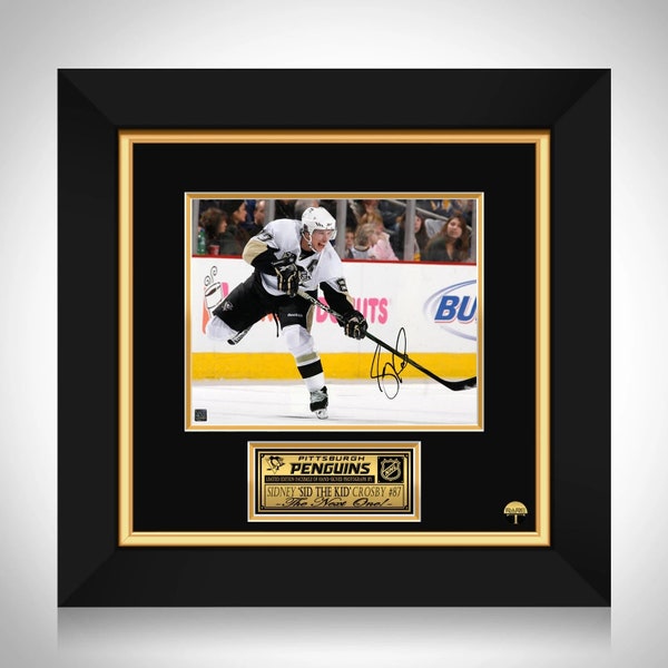 Sidney Crosby Pittsburgh Penguins Photo Limited Signature Edition Custom Frame