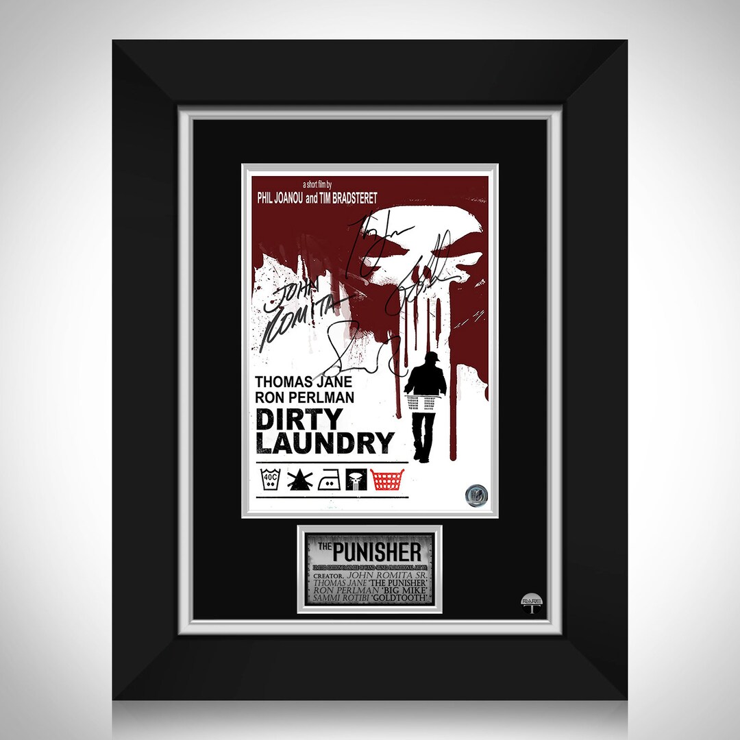The Punisher Dirty Laundry Promotional Art Limited Signature Edition