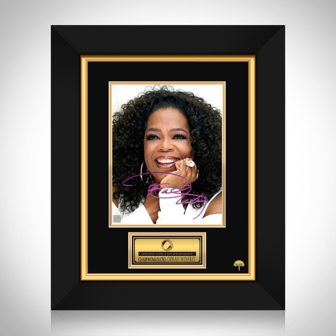 Oprah Winfrey Icon Photo Limited Signature Edition Custom Frame Etsy(08)