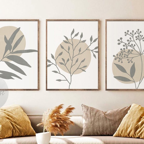 Neutral Botanical Print Set Of 3 Minimal Abstract Botanical Etsy Neutral Botanical Print Set Of 3 Minimal Abstract Botanical Etsy