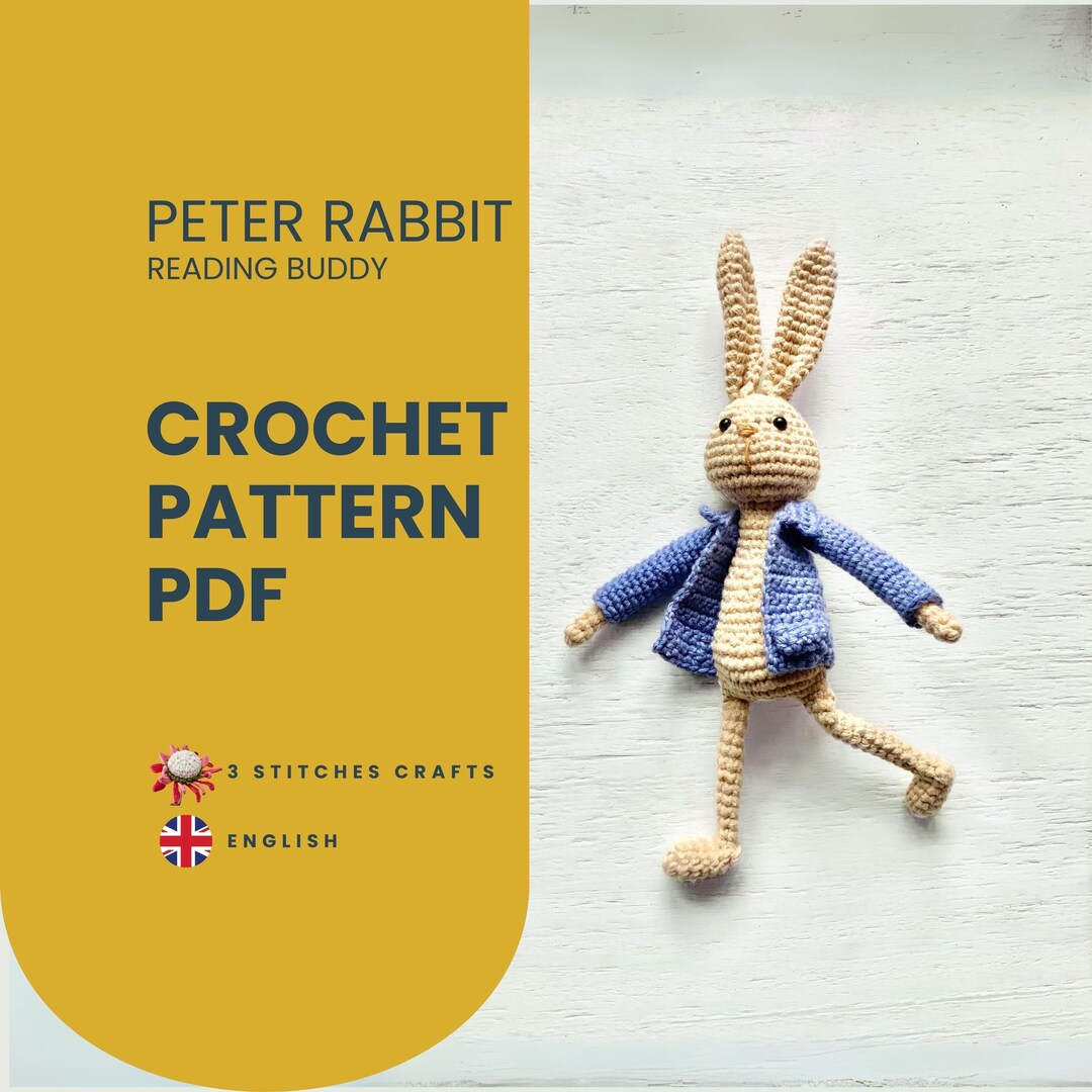 No Sew Peter Rabbit Crochet Pattern. Amigurumi Pattern. Beatrix Potter ...