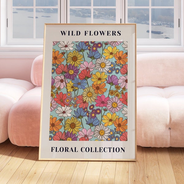 Gallery Wall Prints, Set of Vivid Prints, Colorful Wall Art, Abstract