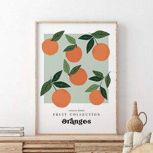 Oranges Fruit Collection Print Design | Kitchen Wall art | Gallery Wall | Living Room/ Bedroom/Kitchen Wall Art | A5/A4/A3/A2/A1