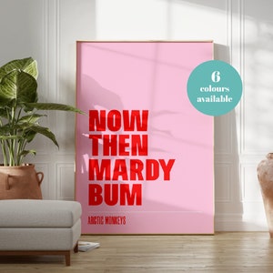 Arctic Monkeys Mardy Bum Print Design | Music Prints | Digital Print | Gallery Wall | Living Room/Digital Wall Art | A5/A4/A3/A2/A1/4x6/5x7