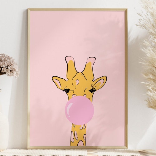 Pink Positive Quote Print Design Wall Art Home Decor Etsy