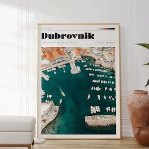 Dubrovnik Print, Croatia Poster, Travel, Vintage Poster, Travel Art, Kitchen, Living Room Decor, Gift For Her, Bedroom Print