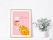 Drinks Colourful Print Design | Wine Print | Kitchen Print | Pink Wall Art | Gallery Wall | Living Room/Kitchen Wall Art | A5/A4/A3/A2/A1 