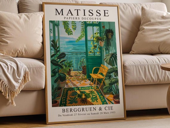 Henri Matisse Print: Mediterranean Balcony, Botanical Wall Art