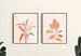 Colourful Plant Set Off 2 Prints | Digital Print | Gallery Wall | Living Room/Digital Yellow Wall Art | A5/A4/A3/A2/A1/4x6/5x7 Plant Art 