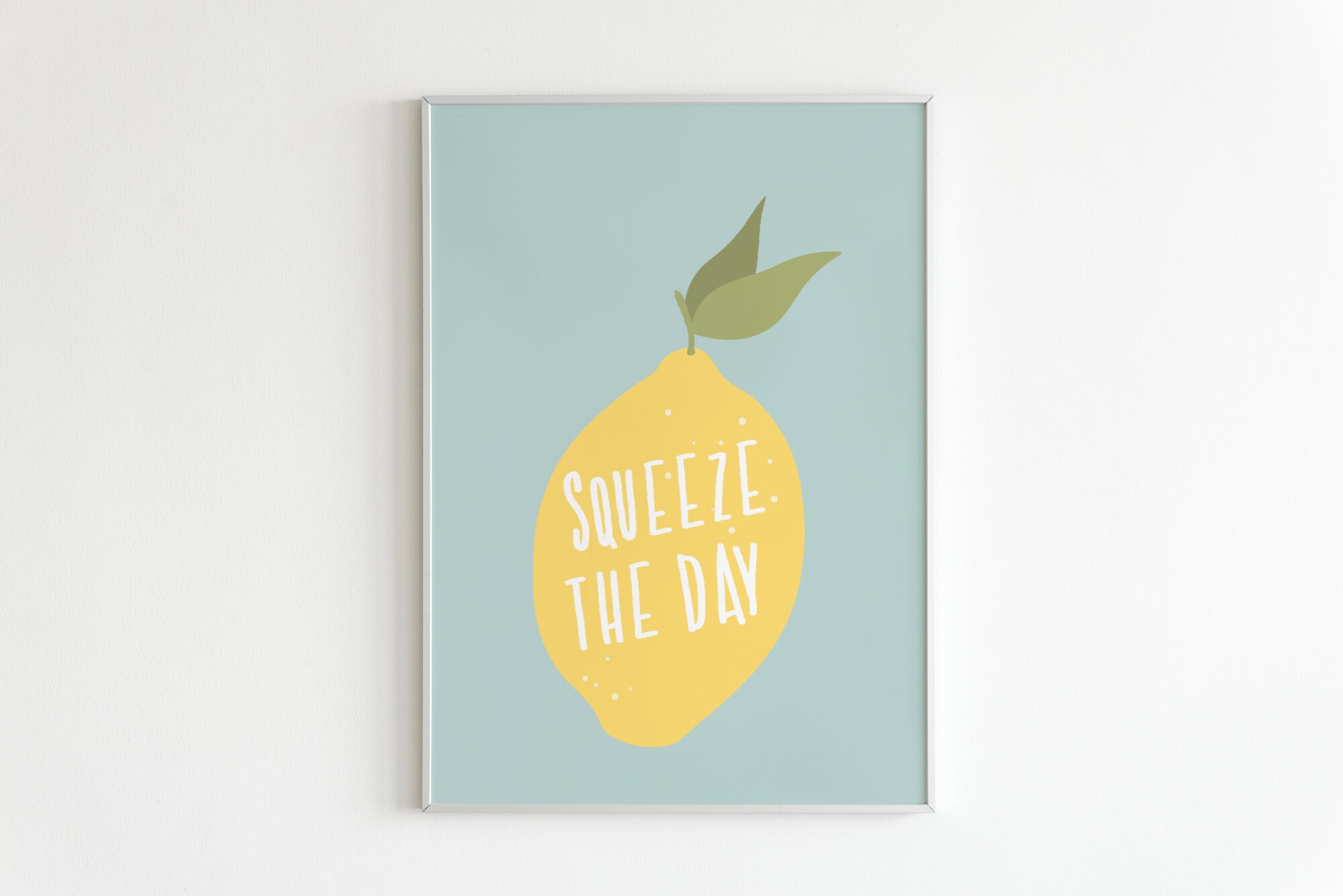 Lemon Squeeze the Day Print Design Home Decor Kitchenl - Etsy UK