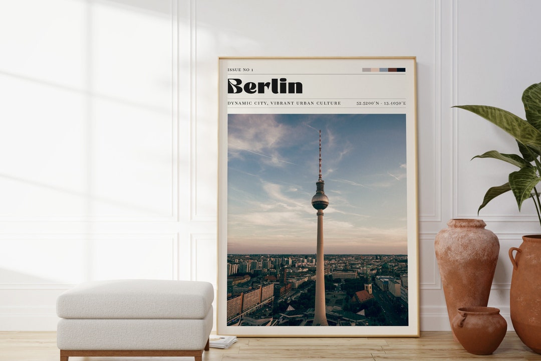 Berlin Print, Travel, Vintage Art, Berlin Poster, Germany, City Wall ...