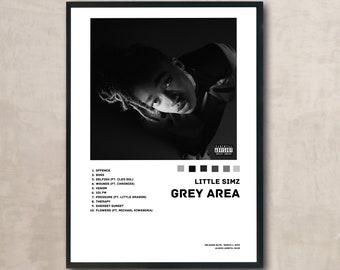 LITTLE SIMZ - GREY Area Album Poster