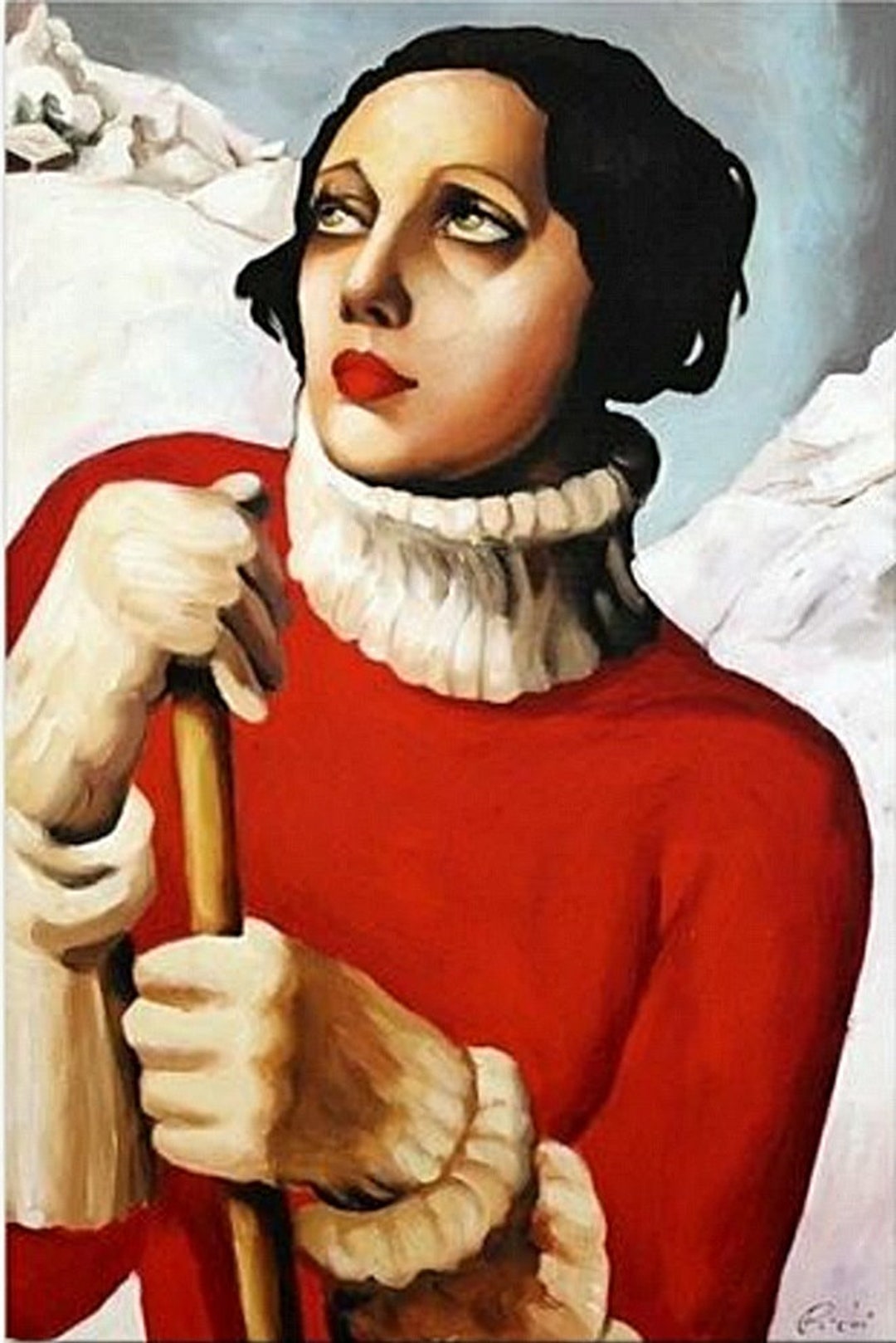 Portrait Woman Painting Oil Painting on Canvas Signed / Woman Figure ...
