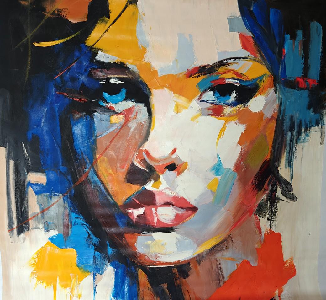 【真作】絵画　油彩12号　美しき女性の肖像画　柔らかな表現力　U147 真作】絵画 油彩12号 美しき女性の肖像画 柔らかな表現力 U147