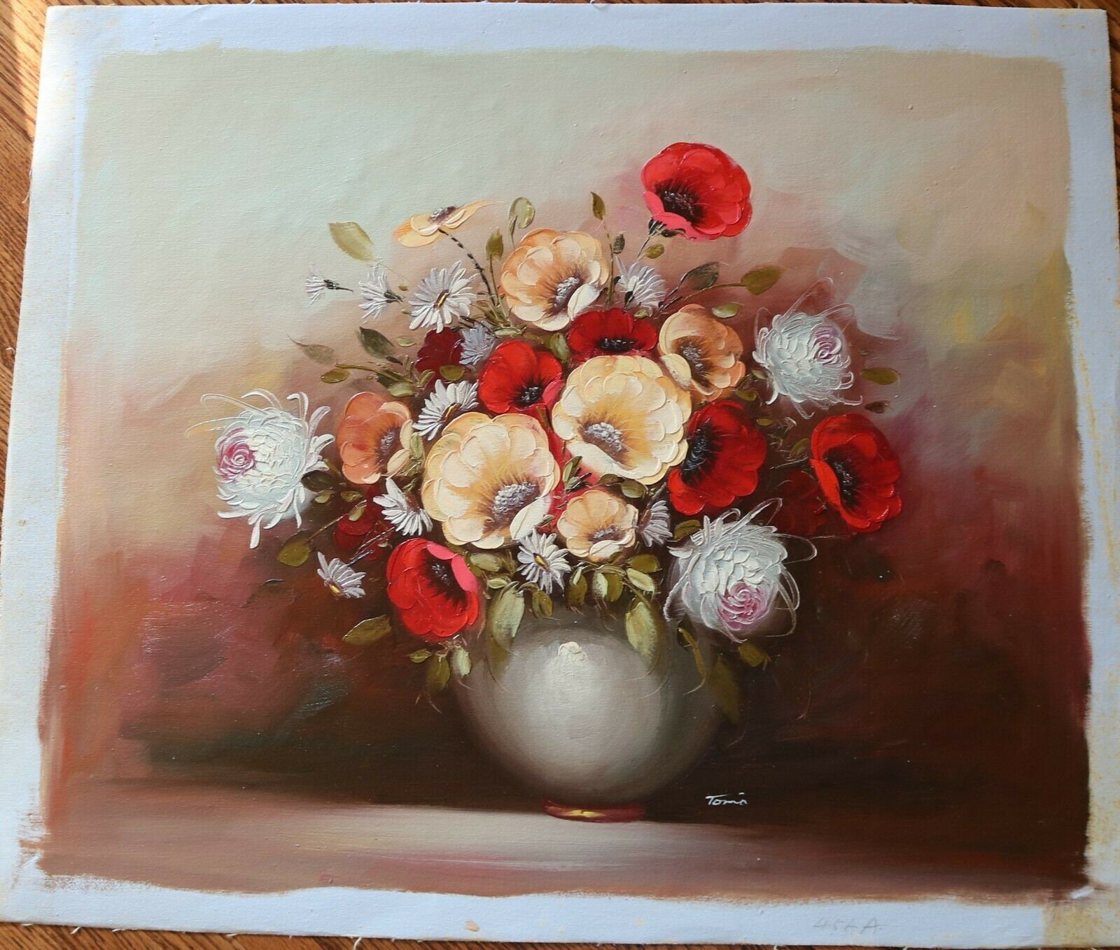 Nature morte peinture fleurs huile sur toile / still life Etsy