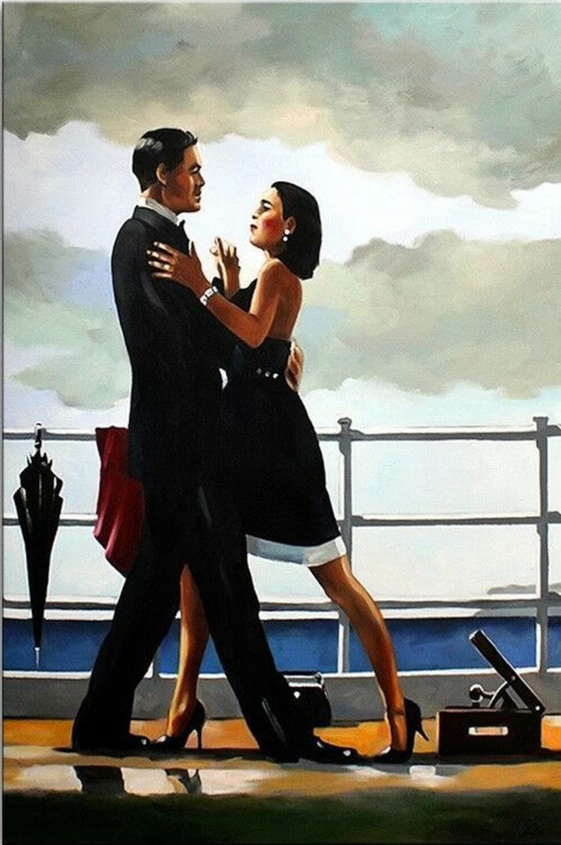 Art moderne portrait amoureux tableau huile sur toile / modern - Etsy ...