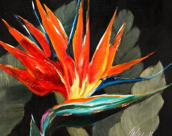 peinture fleurs acrylique sur toile / flowers acrylic painting on canvas