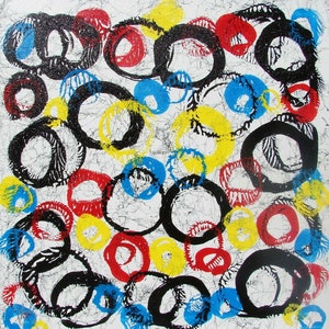 abstract painting oil on canvas / abstract oil painting on canvas