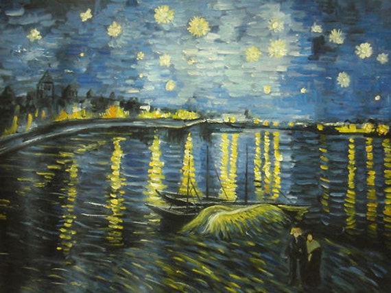 ゴッホ 風景画　P10　油彩画 楽天市場】☆ 絵画 P10号 ゴッホ 「雨の橋」 複製画 額入り 世界