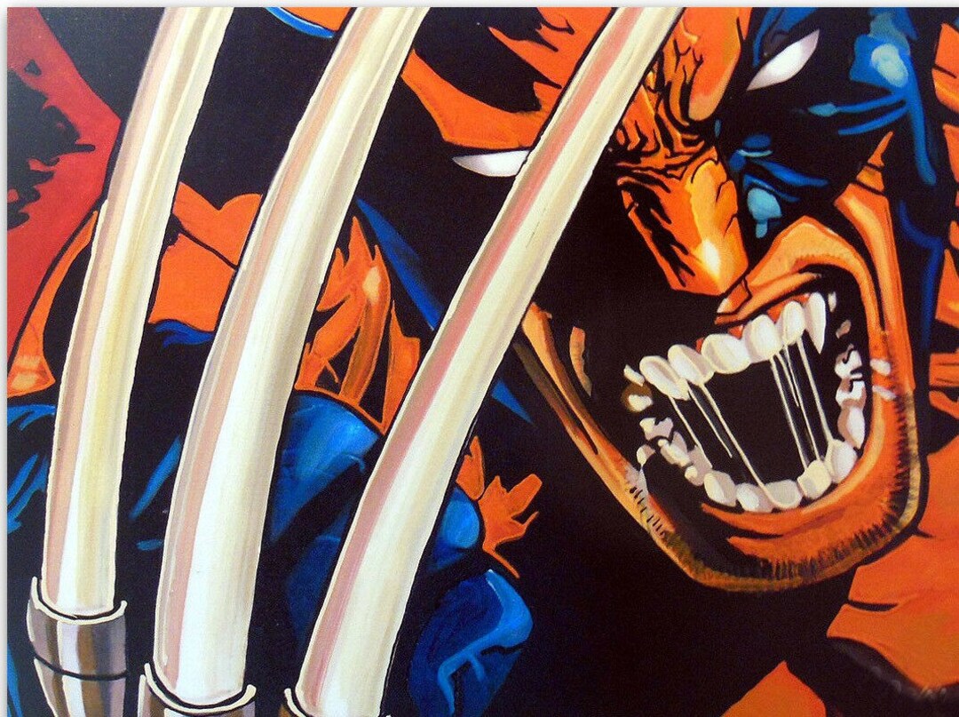 Wolverine X Men Painting Oil Painting on Canvas Signed / Hand Etsy